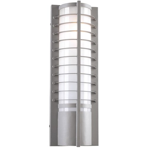 PLC Lighting Contemporary Lighting - Terrace - CFL 7 1/4" Exterior Light in Silver