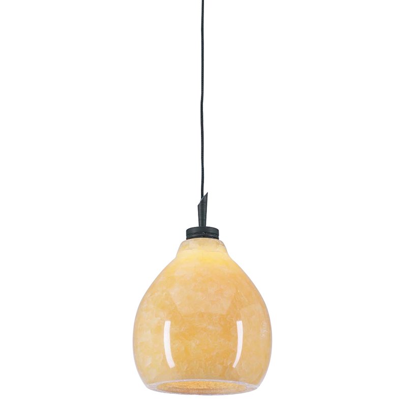 PLC Lighting 4 1/2" Pendant in Oil Rubbed Bronze with Natural Onyx Glass