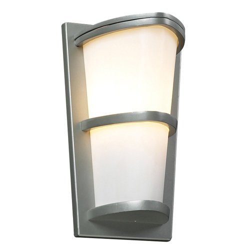 PLC Lighting 8" Exterior Light in Silver