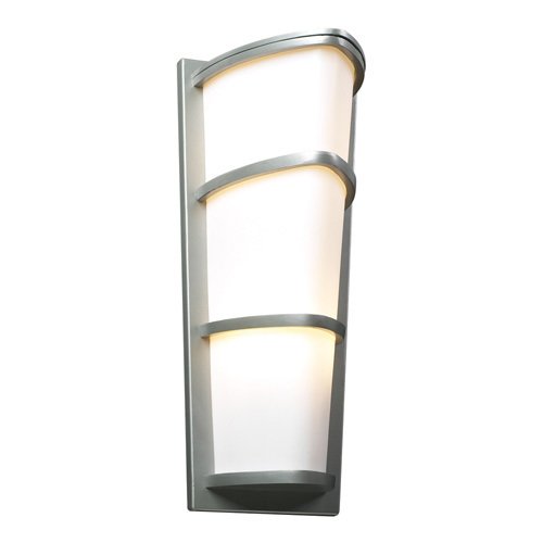 PLC Lighting CFL 9 1/2" Exterior Light in Silver