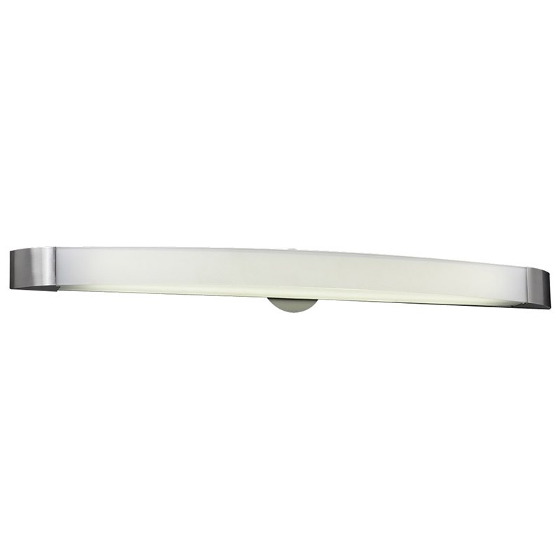 PLC Lighting 41" Wall Light in Satin Nickel with Frost Glass