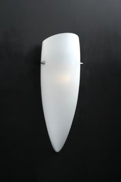 PLC Lighting Wall Light in Satin Nickel with Matte Opal Glass