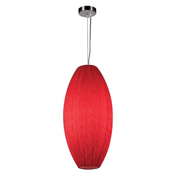 PLC Lighting 13" Pendant with CFL Bulbs in Red
