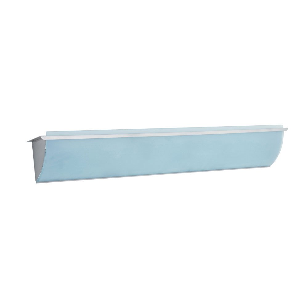 PLC Lighting 34" Wall Light in Satin Nickel with Acid Frost Glass