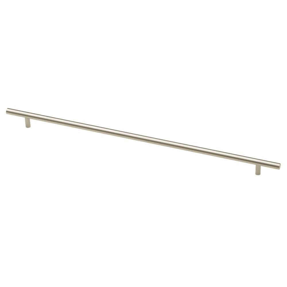 Liberty Hardware 20 3/4" O/A Brushed StainleSS Steel Euro Bar Cabinet Pull