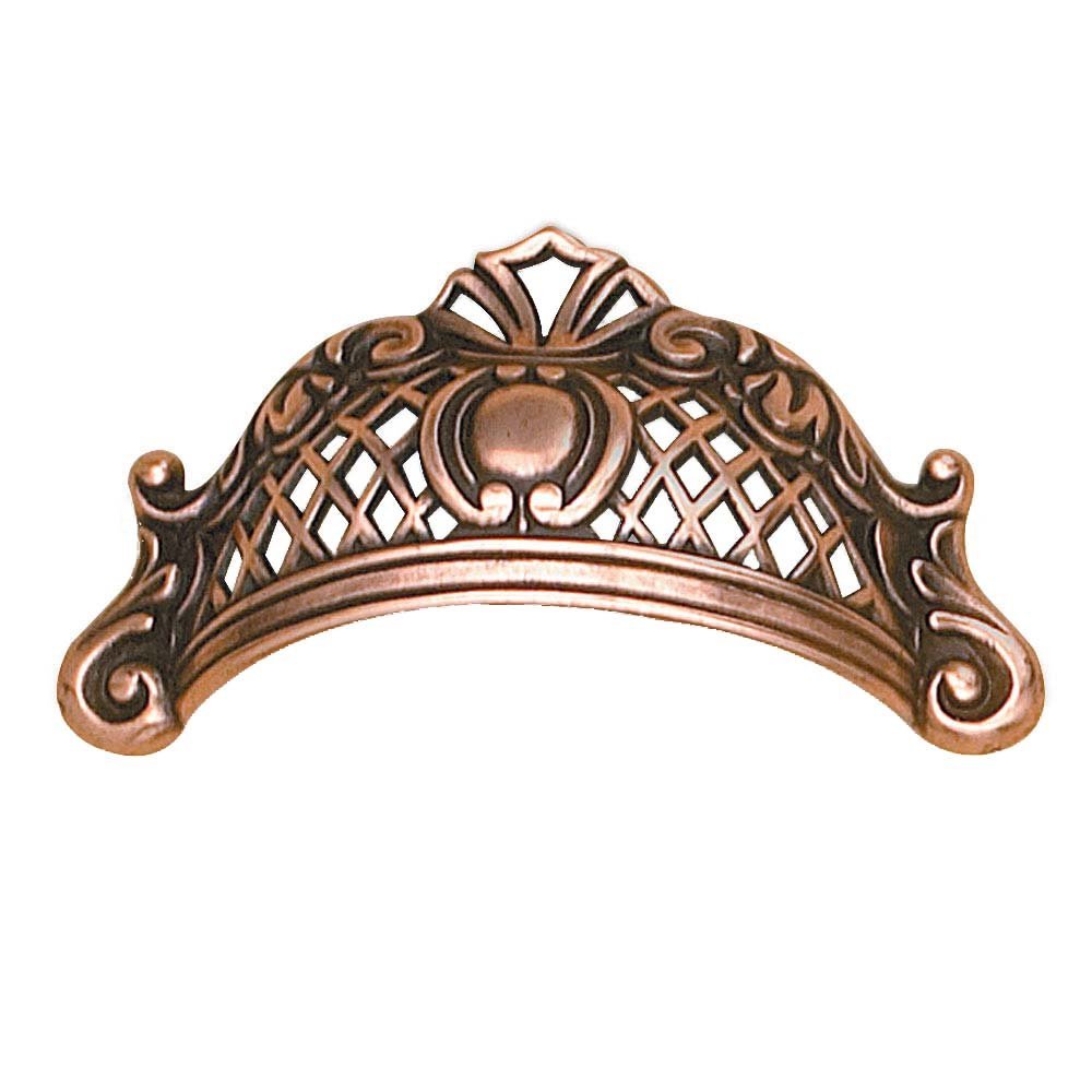Richelieu 2 1/2" Centers Filigree Cup Pull in Old Copper