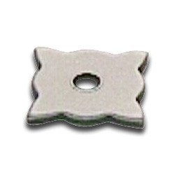 Richelieu Forged Iron 25/32" Long Knob Backplate in Natural Iron