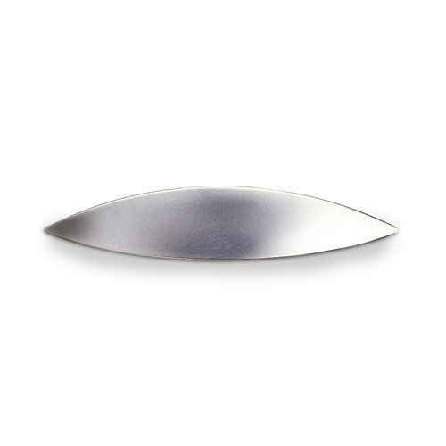 Richelieu 3 3/4" Centers Leaf-shaped Cup Pull in Brushed Chrome