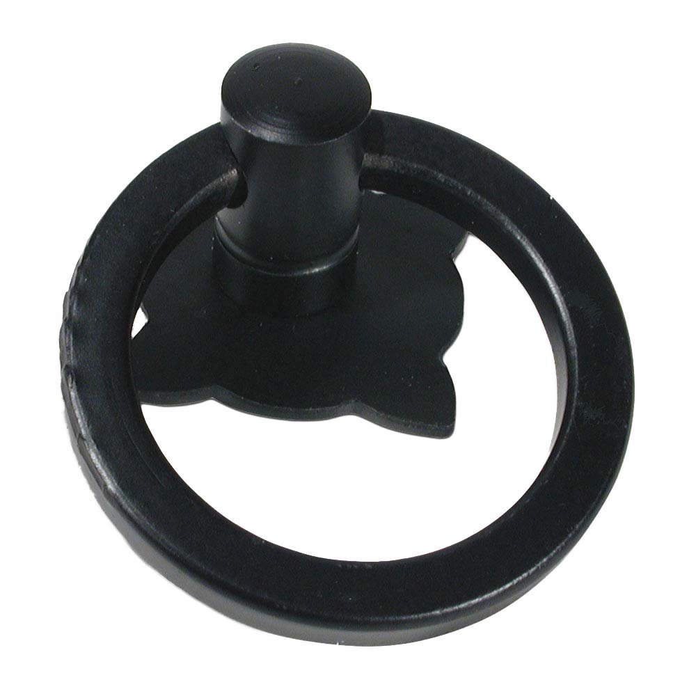 Richelieu 1 9/16" Diameter Plain Ring Pull in Matte Black