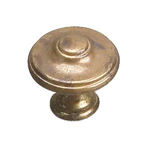 Richelieu Solid Brass 1" Diameter Parisian Knob in Oxidized Brass