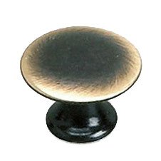 Richelieu Solid Brass 3/4" Diameter Flat Knob in Satin Bronze