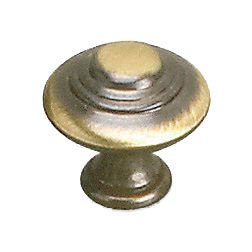 Richelieu Solid Brass 1" Diameter Marseille Knob in Satin Bronze
