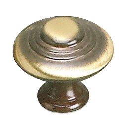 Richelieu Solid Brass 1 3/16" Diameter Marseille Knob in Satin Bronze