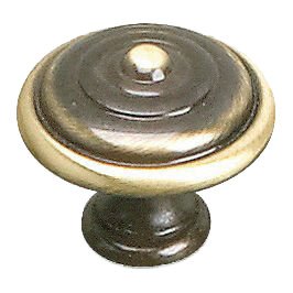 Richelieu Solid Brass 1 3/8" Diameter Bordeaux Knob in Satin Bronze