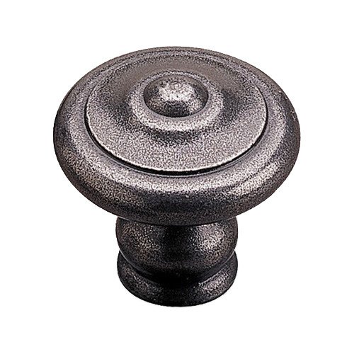 Richelieu Forged Iron 1 3/16" Diameter Ball-in-the-Center Flat-top Knob in Natural Iron