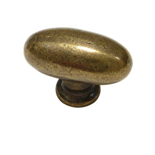 Richelieu Cast Iron 1 9/16" Egg Shaped Knob in English Bronze