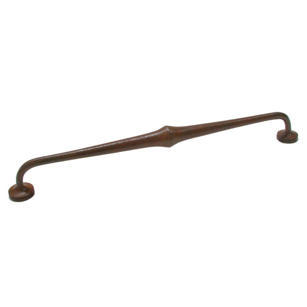 Richelieu Cast Iron 12 5/8" Centers Contoured Oversized Pull in Rust