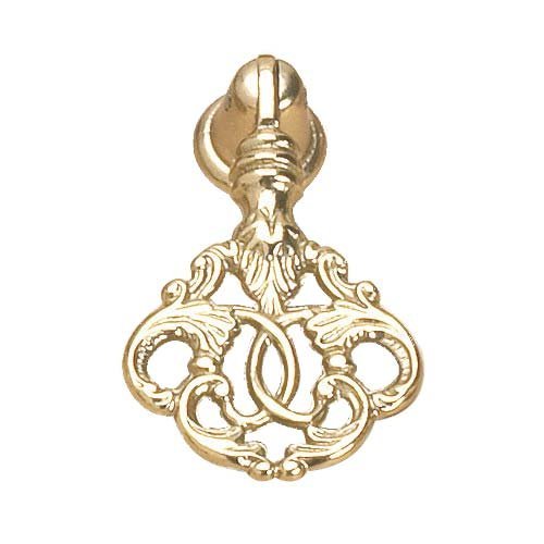 Richelieu Solid Brass 1 5/16" Long Intertwined Fronds Inspired Pendant Pull in Brass