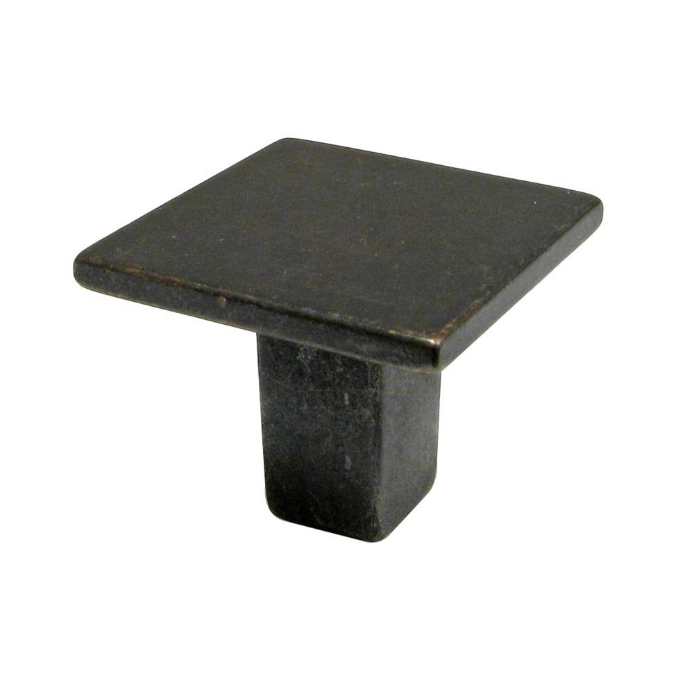 Richelieu 1 3/16" x 1 3/16" Smooth Face Square Knob in Matte Black Iron
