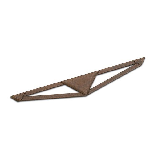 Richelieu 6 1/4" Centers Triangle Handle in Spotted Bronze