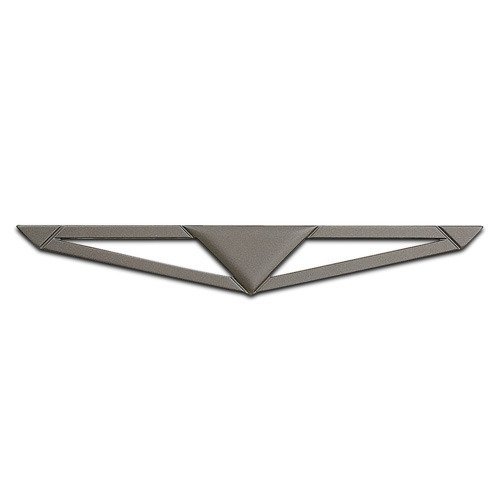 Richelieu 6 1/4" Centers Triangles Pull in Charcoal