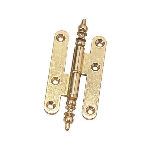 Richelieu 4 7/32" Lift-Off Left Handed Hinge with Minet Finial in Brass