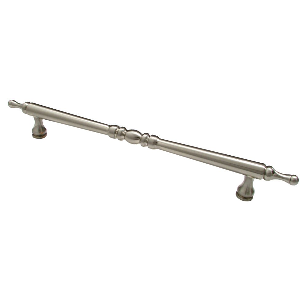 Richelieu 12" Centers Beaded Oversized Pull with Detailed Ends in Brushed Nickel