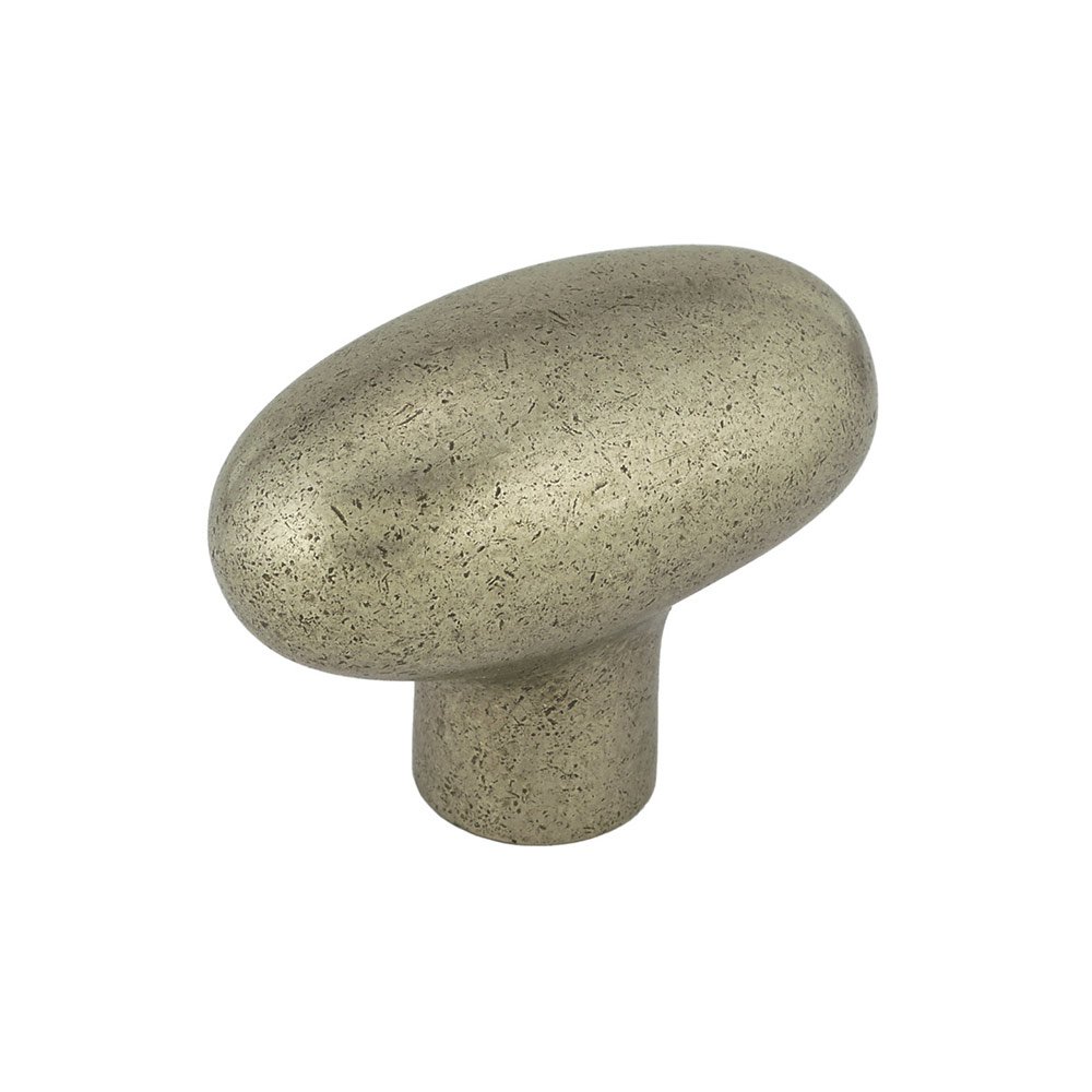 Richelieu Solid Bronze 1 31/32" Large Oval Knob in Pewter Bronze