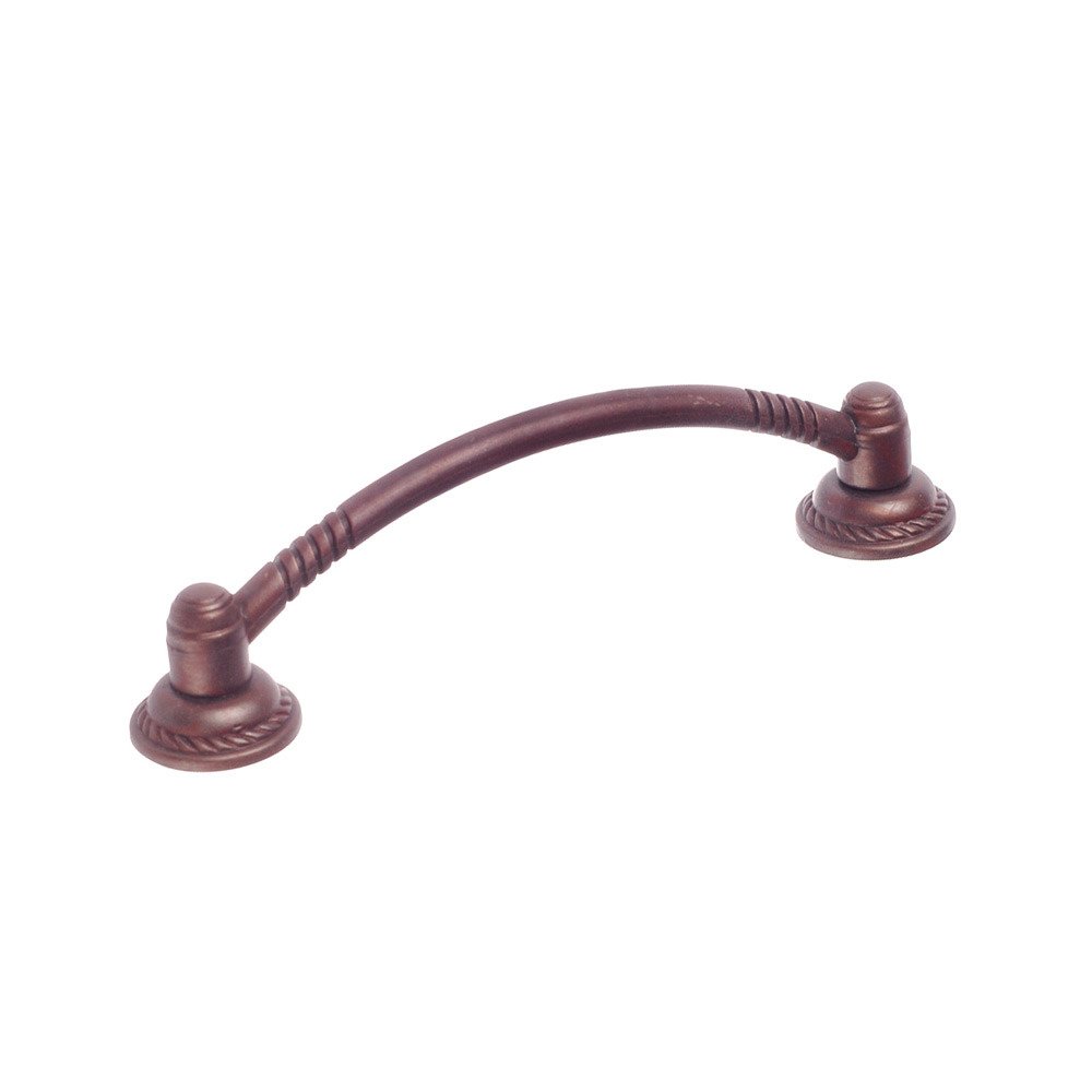 Richelieu 3 3/4" Centers Twisted Rope Handle in Hammered Rust