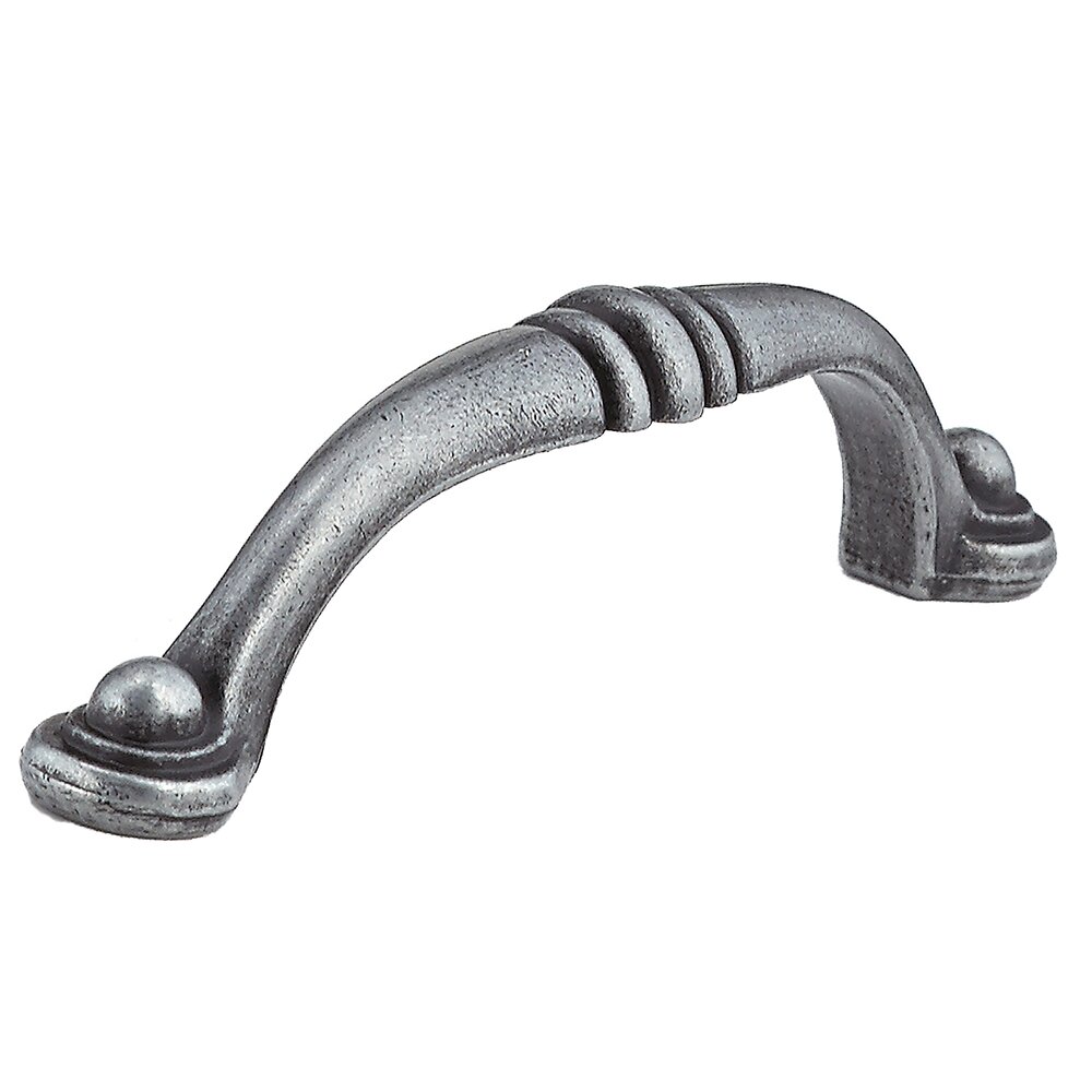 Richelieu 3 3/4" Centers Beaded Handle in Wrought Iron