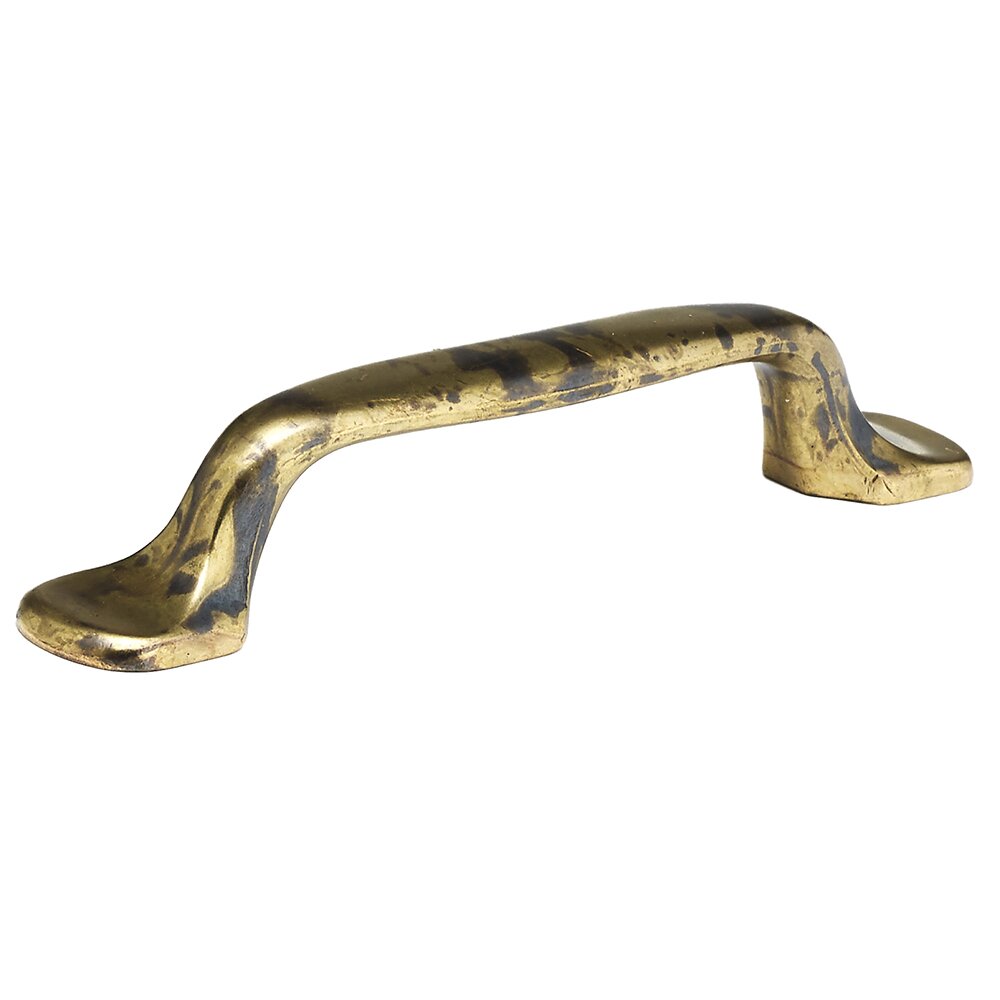 Richelieu 3 3/4" Centers Rounded Edge Pull in Oxidized Brass