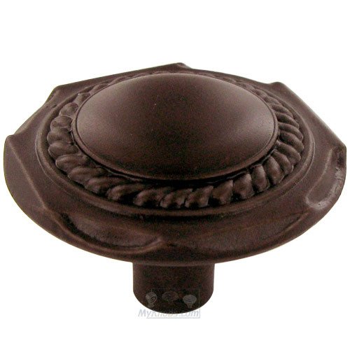 Richelieu 1 1/4" Diameter Twisted Rope Knob in Hammered Rust