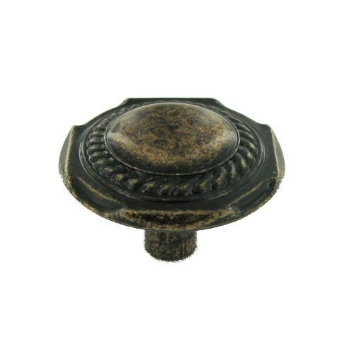 Richelieu 1 1/4" Diameter Twisted Rope Knob in Burnished Brass