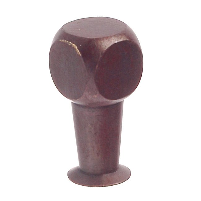 Richelieu 3/8" Square Dice Knob in Hammered Rust