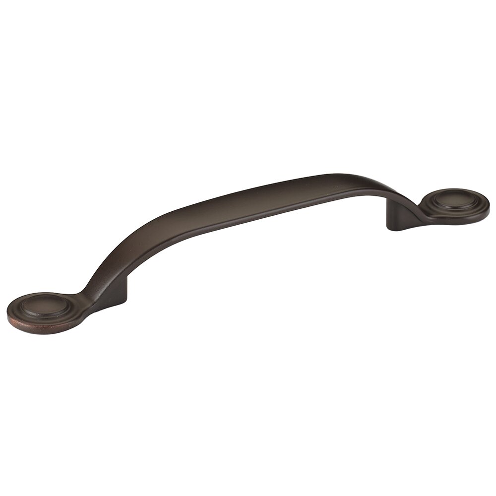 Richelieu 3 3/4" Centers Handle with Button Ends in Oil Rubbed Bronze