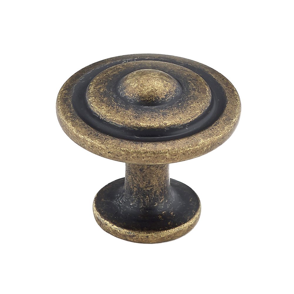 Richelieu 1 1/4" Diameter Bullseye Knob in Burnished Brass
