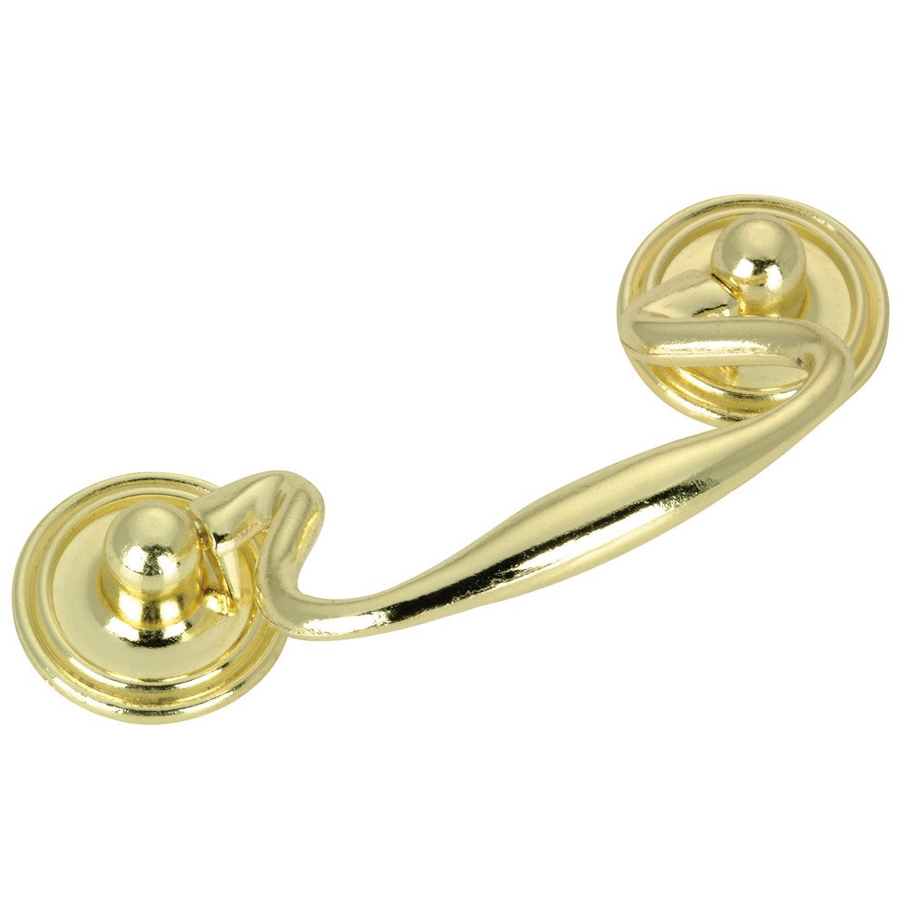 Richelieu 3" Centers Traditional Bail Pull in Brass