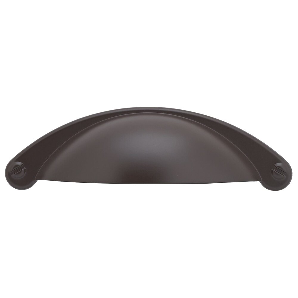 Richelieu 2 1/2" Centers Cup Pull with Faux Screws in Oil Rubbed Bronze