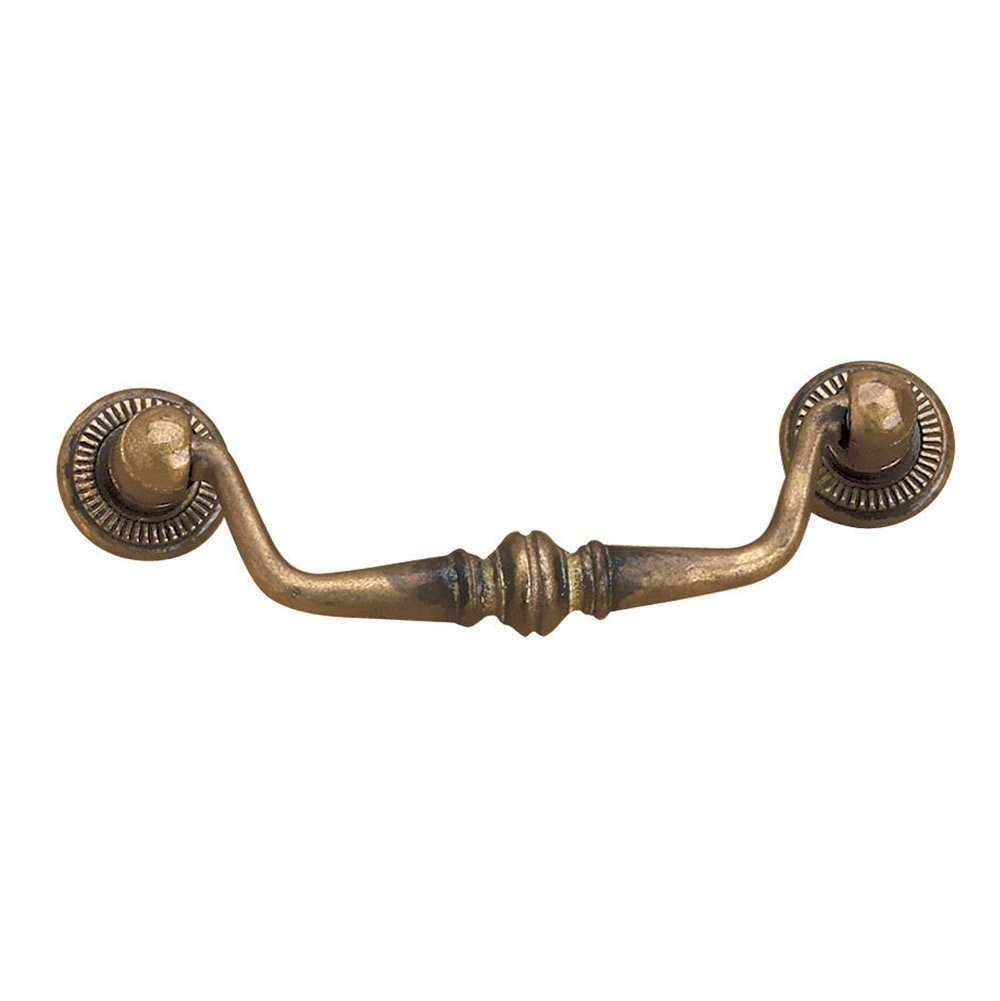 Richelieu Solid Brass 3 1/8" Centers Bail Pull in Oxidized Brass