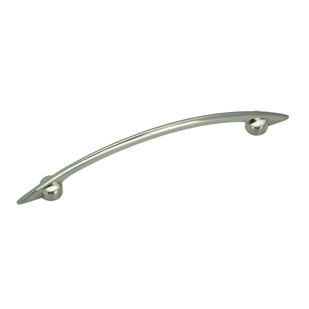 Richelieu 3 3/4" Centers Narrow Bow Pull in Brushed Nickel