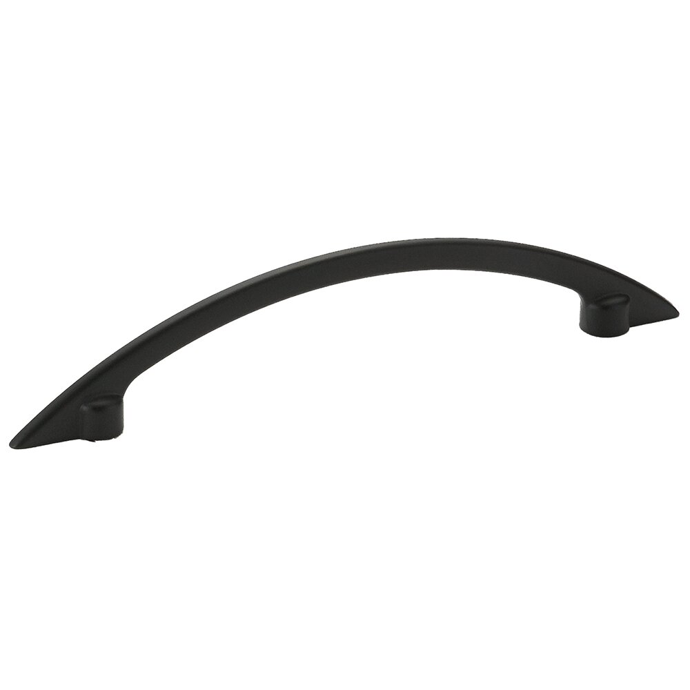 Richelieu 3 3/4" Centers Narrow Bow Pull in Matte Black