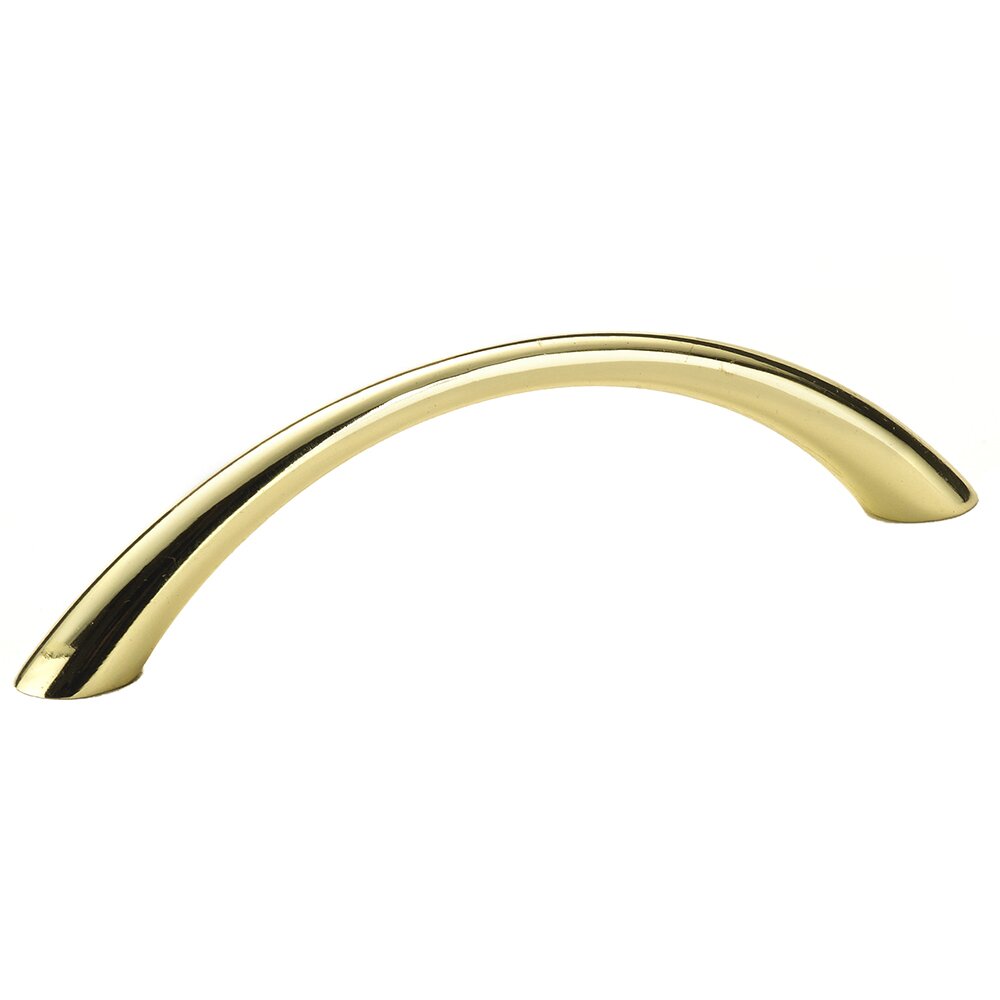 Richelieu 3 3/4" Centers Simplistic Bow Pull in Brass