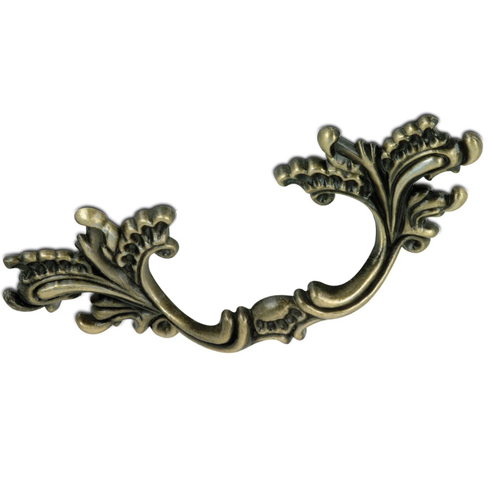Richelieu 3" Centers Handle with Intricate Floral Design in Antique English
