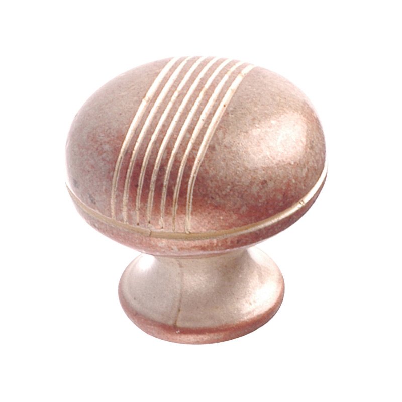 Richelieu 1 1/4" Diameter Knob with Etched Stripes in Inca