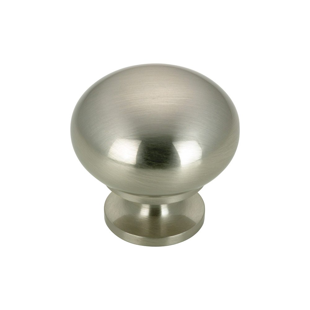 Richelieu Solid Brass 1 1/4" Diameter Mushroom Knob in Brushed Chrome