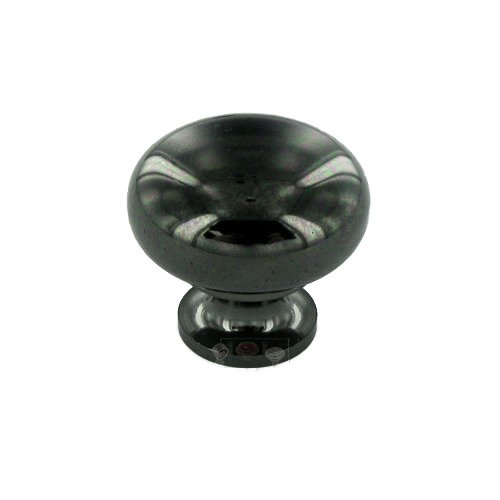 Richelieu Solid Brass 1 1/4" Diameter Mushroom Knob in Black Nickel
