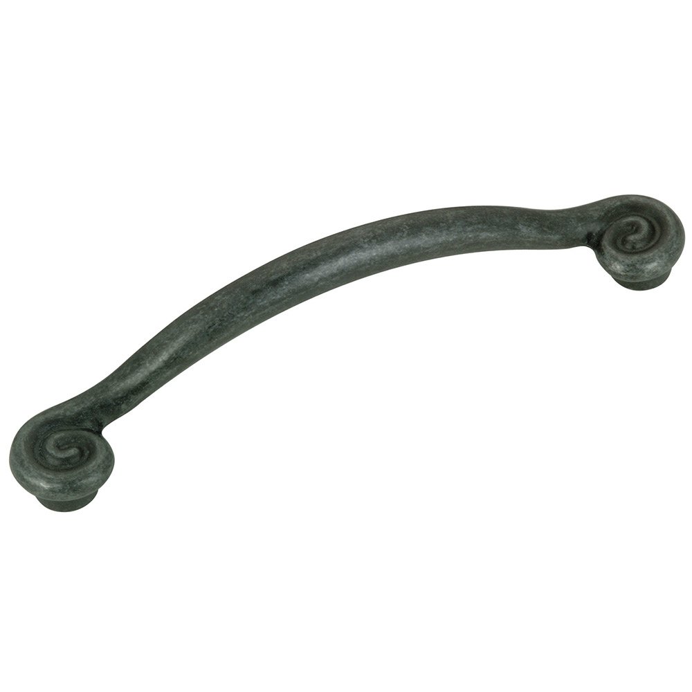 Richelieu 5" Centers Swirl End Handle in Natural Iron