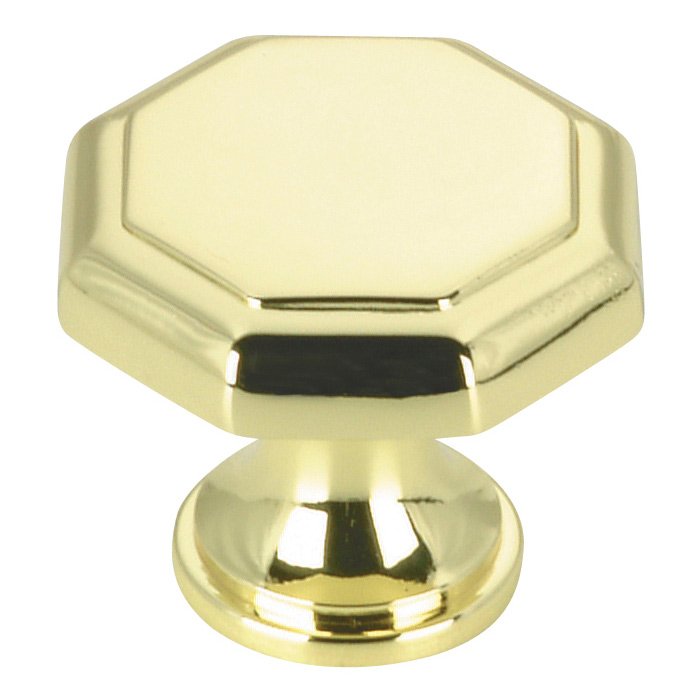 Richelieu 1 1/8" Diameter Octagonal Knob in Brass