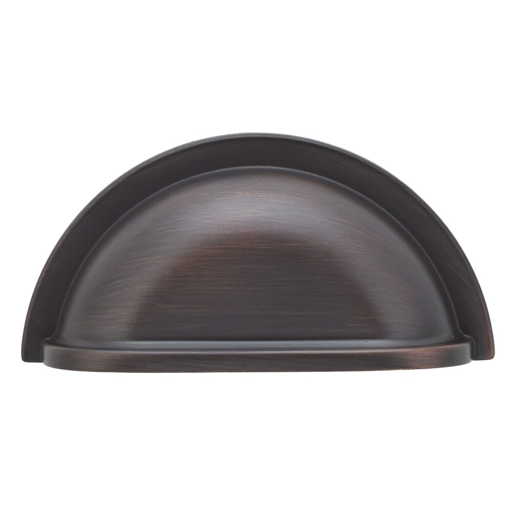 Richelieu 3" Centers Cup Cup Pull In Brushed Oil Rubbed Bronze