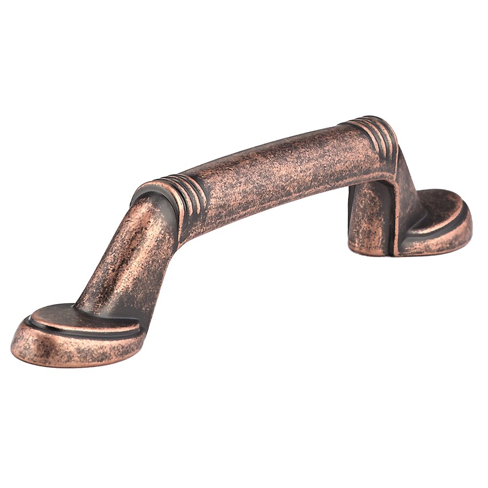 Richelieu 3" Centers Banded Handle in Antique Copper